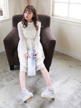 「愛洋裝（アイドレス）のアイテム」を使った、IDRESS     愛洋裝さん（レディース・157cm）の冬コーディネート