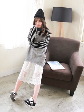 「愛洋裝（アイドレス）のアイテム」を使った、IDRESS     愛洋裝さん（レディース・157cm）の冬コーディネート