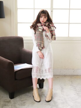 「愛洋裝（アイドレス）のアイテム」を使った、IDRESS     愛洋裝さん（レディース・157cm）の冬コーディネート