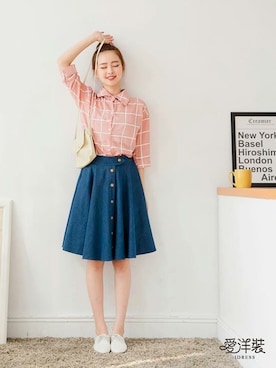 「愛洋裝（アイドレス）のアイテム」を使った、IDRESS     愛洋裝さん（レディース・157cm）の春コーディネート