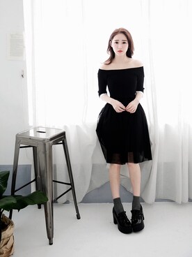 「愛洋裝（アイドレス）のアイテム」を使った、IDRESS     愛洋裝さん（レディース・157cm）の春コーディネート