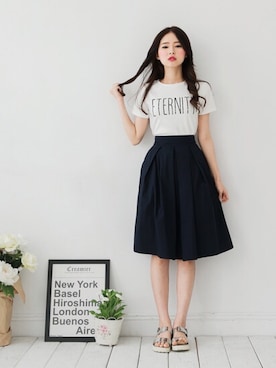 「愛洋裝（アイドレス）のアイテム」を使った、IDRESS     愛洋裝さん（レディース・157cm）の春コーディネート