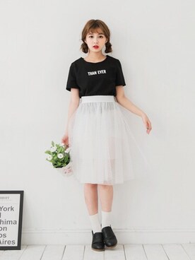 「愛洋裝（アイドレス）のアイテム」を使った、IDRESS     愛洋裝さん（レディース・157cm）の春コーディネート