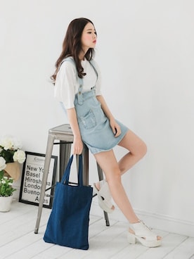 「愛洋裝（アイドレス）のアイテム」を使った、IDRESS     愛洋裝さん（レディース・157cm）の春コーディネート