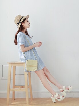 「愛洋裝（アイドレス）のアイテム」を使った、IDRESS     愛洋裝さん（レディース・157cm）の春コーディネート