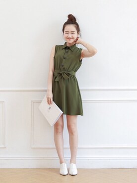 「愛洋裝（アイドレス）のアイテム」を使った、IDRESS     愛洋裝さん（レディース・157cm）の春コーディネート