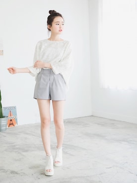 「愛洋裝（アイドレス）のアイテム」を使った、IDRESS     愛洋裝さん（レディース・157cm）の春コーディネート