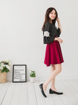 「愛洋裝（アイドレス）のアイテム」を使った、IDRESS     愛洋裝さん（レディース・157cm）の春コーディネート
