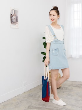 「愛洋裝（アイドレス）のアイテム」を使った、IDRESS     愛洋裝さん（レディース・157cm）の春コーディネート