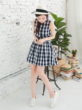 「愛洋裝（アイドレス）のアイテム」を使った、IDRESS     愛洋裝さん（レディース・157cm）の夏コーディネート
