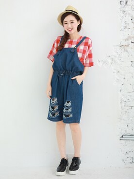 「愛洋裝（アイドレス）のアイテム」を使った、IDRESS     愛洋裝さん（レディース・157cm）の夏コーディネート