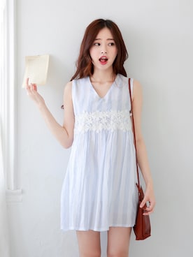 「愛洋裝（アイドレス）のアイテム」を使った、IDRESS     愛洋裝さん（レディース・157cm）の夏コーディネート