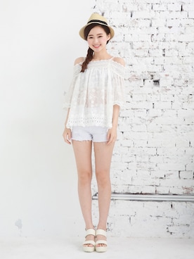 「愛洋裝（アイドレス）のアイテム」を使った、IDRESS     愛洋裝さん（レディース・157cm）の夏コーディネート