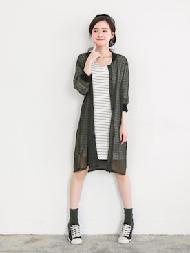 「愛洋裝（アイドレス）のアイテム」を使った、IDRESS     愛洋裝さん（レディース・157cm）の夏コーディネート