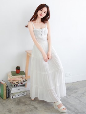 「愛洋裝（アイドレス）のアイテム」を使った、IDRESS     愛洋裝さん（レディース・157cm）の夏コーディネート