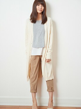 「アイテム（マタニティウェア/グッズ、グレー系）」を使った、sweet mommyさん（レディース・166cm）の秋コーディネート