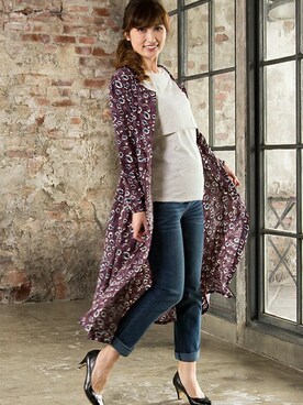 「アイテム（マタニティウェア/グッズ、ホワイト系）」を使った、sweet mommyさん（レディース・164cm）の冬コーディネート