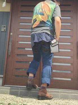 「UNDERCOVER（アンダーカバー）のアイテム（財布/小物）」を使った、佐藤さん（メンズ・168cm）の夏コーディネート