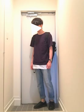 「PORTER（ポーター）のアイテム（その他）」を使った、ゆったさん（メンズ・172cm）の春コーディネート