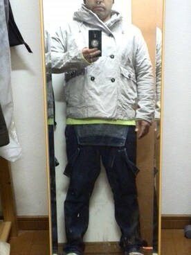 「WEGO（ウィゴー）のWEGO/畦編みニット（ニット/セーター、イエロー系）」を使った、GENTさん（メンズ・158cm）の春コーディネート