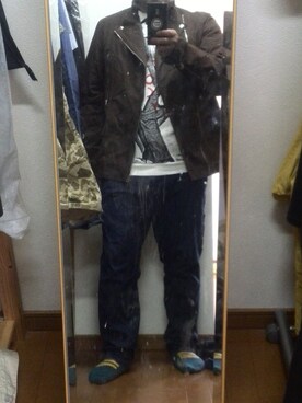 「WEGO（ウィゴー）のルームFRIDAYソックス（ソックス/靴下、ブルー系）」を使った、GENTさん（メンズ・158cm）の春コーディネート