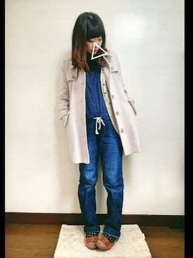「節分」｜「アイテム（その他アウター）」を使った、Shinoさん（レディース・160cm）の冬コーディネート