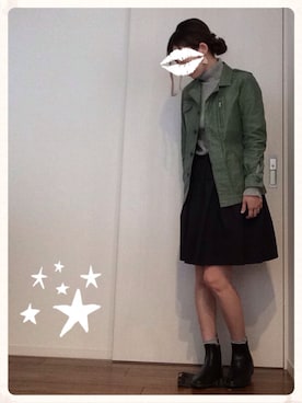 「ハロウィン」｜「アイテム（レインシューズ）」を使った、yurieさん（レディース・159cm）の秋コーディネート