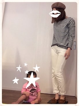 「娘」｜「アイテム（帽子）」を使った、yurieさん（レディース・159cm）の秋コーディネート