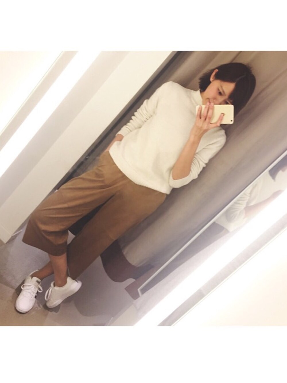 森しずかさんの「ヒートテックニット（UNIQLO）」を使ったコーディネートの1枚目の写真