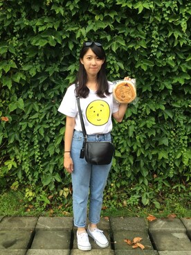 「cece.t（セセティー）のアイテム」を使った、陳瑄さん（レディース・155cm）の夏コーディネート