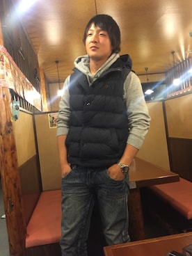 「Marshall（マーシャル）のアイテム（腕時計）」を使った、水野啓太さん（メンズ・183cm）の春コーディネート