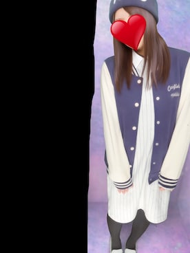 「Honeys（ハニーズ）のアイテム（スタジャン）」を使った、はるーんさん（レディース・159cm）の夏コーディネート