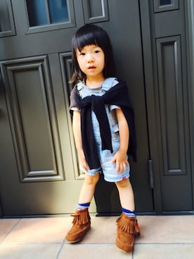 YUIさん（キッズ・90cm）の秋コーディネート