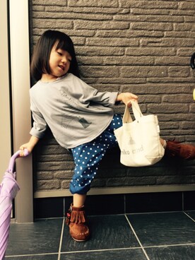 YUIさん（キッズ・90cm）の秋コーディネート
