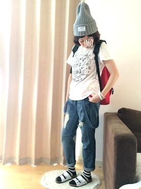 「smiスマイル☺」｜もっさんさん（レディース・156cm）の夏コーディネート