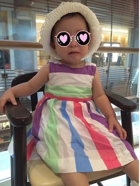 「babyGAP（babyGAP）のアイテム（ワンピース、その他）」を使った、ましこさん（キッズ）の冬コーディネート