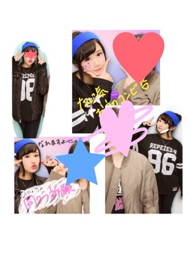 「JK」｜「アイテム（ライダースジャケット）」を使った、nαnoてゃん。さん（レディース・163cm）の春コーディネート