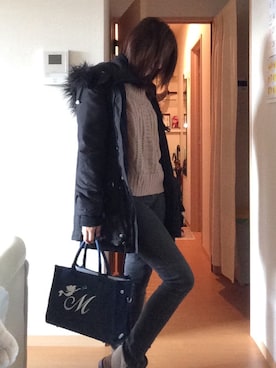 「Mistura（ミストゥーラ）のアイテム」を使った、peraさん（レディース・168cm）の冬コーディネート