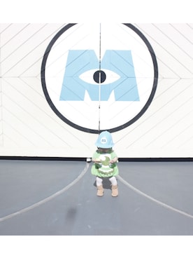 「アイテム（ママ＆ベビー、グリーン系）」を使った、taiaさん（キッズ・80cm）の夏コーディネート