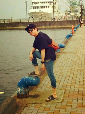 てんぱーまさん（メンズ・171cm）の夏コーディネート