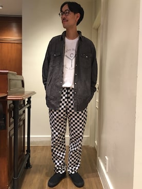 「ALEXANDRA（アレキサンドラ）のアイテム」を使った、Keisuke Osukaさん（メンズ・175cm）の夏コーディネート