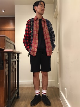 「Hanes」｜「アイテム（モカシン/デッキシューズ）」を使った、Keisuke Osukaさん（メンズ・175cm）の夏コーディネート