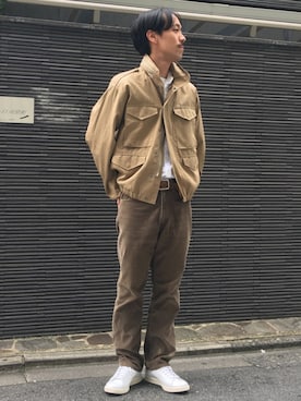 「OLD STUD（オールドスタッズ）のアイテム」を使った、Keisuke Osukaさん（メンズ・175cm）の秋コーディネート
