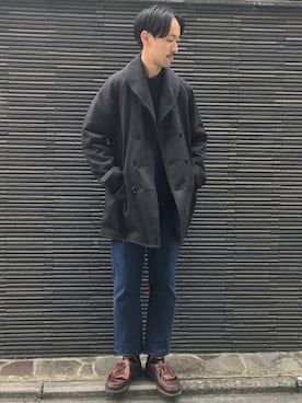「シック」｜「アイテム（その他アウター）」を使った、Keisuke Osukaさん（メンズ・175cm）の秋コーディネート