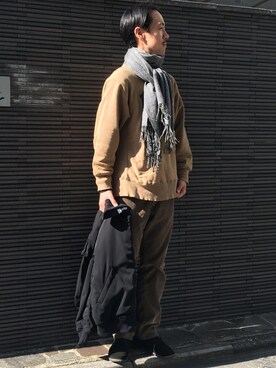 「Levis」｜「アイテム（ミリタリージャケット）」を使った、Keisuke Osukaさん（メンズ・175cm）の秋コーディネート