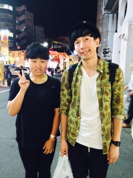「吉本」｜り さ おさん（レディース・159cm）の夏コーディネート