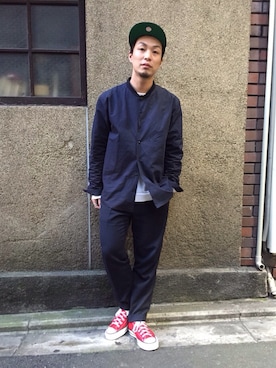 「GIGGER」｜片岡 翔太さん（メンズ・164cm）の春コーディネート