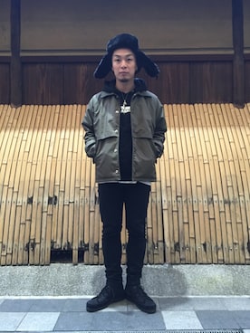 「Sourcream」｜片岡 翔太さん（メンズ・164cm）の冬コーディネート
