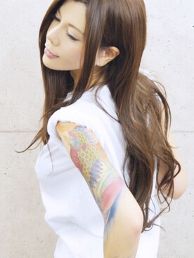 「MARTIN MARGIELA（マルタンマルジェラ）のアイテム（Tシャツ/カットソー、ホワイト系）」を使った、紫(MURASAKI)さん（レディース・167cm）の冬コーディネート