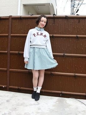 「#チェック」｜「アイテム（ワンピース/ドレス）」を使った、sayuさん（レディース・161cm）の夏コーディネート